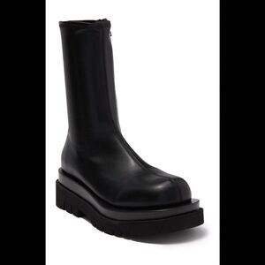 Jeffrey Campbell Black Chunky Heeled Boots